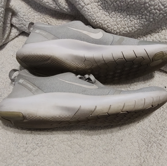 Nike Flex Experience RN 8 Light Grey & White Women's Running Shoes Sz 10 - Picture 3 of 7